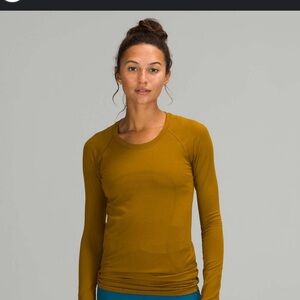 Swiftly tech long sleeve shirt 2.0 *race length gold spice/gold spice
